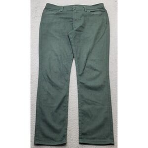 Levi's 511 Jeans Mens 34x30 Green Slim Fit Stretch Grunge Straight Leg White Tab